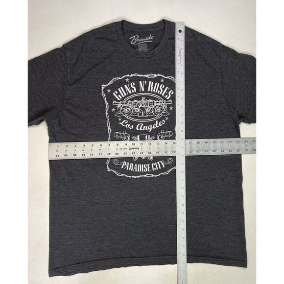 Guns N Roses Paradise City Los Angeles Graphic T-shirt Men XL Gray Short Sleeve - Picture 5 of 5